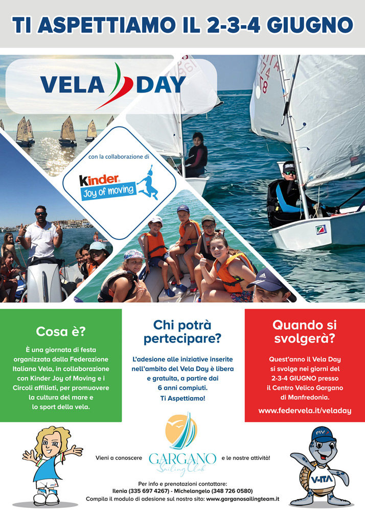 locandina vela day 2023 - gargano sailing team