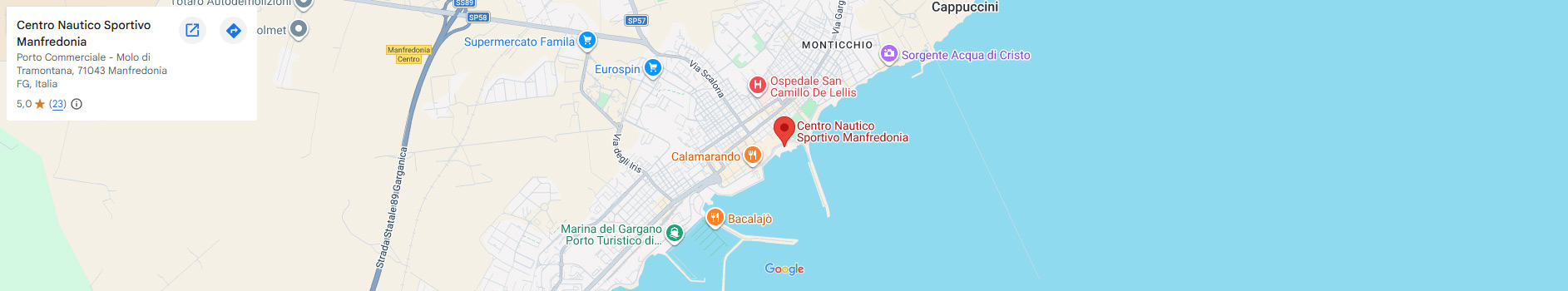 mappa gargano sailing - doppi - desk